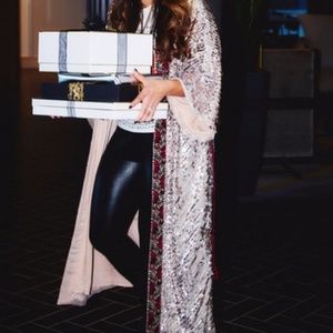 FREE PEOPLE SEQUINS KIMONO